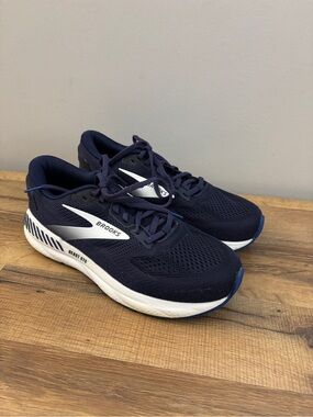 Brooks Beast GTS 24 Road Running Shoes Walking Comfort Navy Blue Mens
